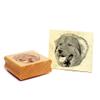 Dekolando Caucasian Shepherd Dog Motif Stamp, Wood Stamp, 48 x 48 mm view 1