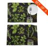Placemats for Dining Table, Easy-Clean, Non-Slip, Heat-Insulating, Washable, Basil, Thyme, Dill and Rosemary, 30 x 45 cm, Set of 6 view 2