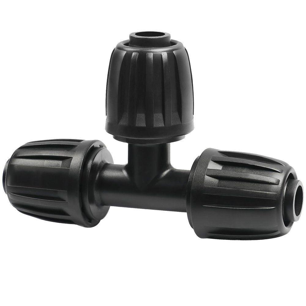 TTioDri 13-Piece 1/2-Inch Barbed T Fittings for Drip Irrigation Tubing