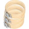 Embroidery Hoops, 12-Piece Set, 5.1-Inch Bamboo Hoops view 1