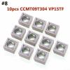 Carbide Inserts for CNC Lathe, CCMT09T304 VP15TF, 10-Piece Set view 2