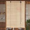 SANJIAOJIA No-Drill Bamboo Roman Shade, Indoor/Outdoor, Side-Pull, for Windows & Doors, 50 cm x 190 cm view 1