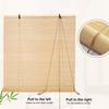 SANJIAOJIA No-Drill Bamboo Roman Shade, Indoor/Outdoor, Side-Pull, for Windows & Doors, 50 cm x 190 cm view 4