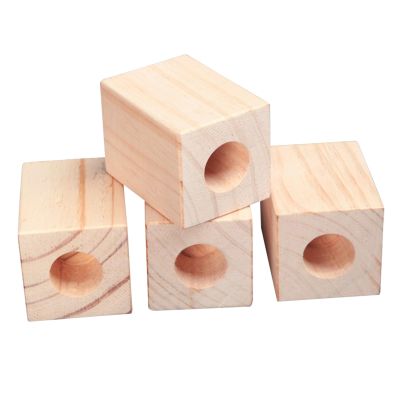 NANNAN3360 Wooden Furniture Risers, 4-Pack, Heavy-Duty Supports, Raises Furniture by 5–15 cm