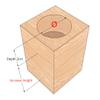 NANNAN3360 Wooden Furniture Risers, 4-Pack, Heavy-Duty Supports, Raises Furniture by 5–15 cm view 2