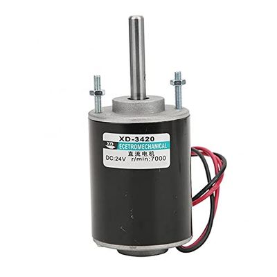 12/24 V 30 W DC Brushed Gear Motor, 3,500/7,000 RPM, CW/CCW