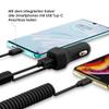 Car Charger Cable Compatible with Samsung Galaxy A56/A36/A26/A16/A06, USB-C, 3.1A/15W, Dual Charger, Black, Galaxy A15 view 4