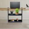SuhoFutus 2-Tier Clamp-On Desk Organizer Shelf, Black view 3