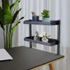 SuhoFutus 2-Tier Clamp-On Desk Organizer Shelf, Black view 4
