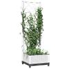 Kavolet Planter Box with Trellis, White, 40 x 40 x 121.5 cm, PP view 1