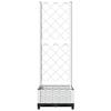 Kavolet Planter Box with Trellis, White, 40 x 40 x 121.5 cm, PP view 4