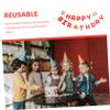 Hohopeti 1-Set Happy Birthday Banner with Festive Lion Design view 2