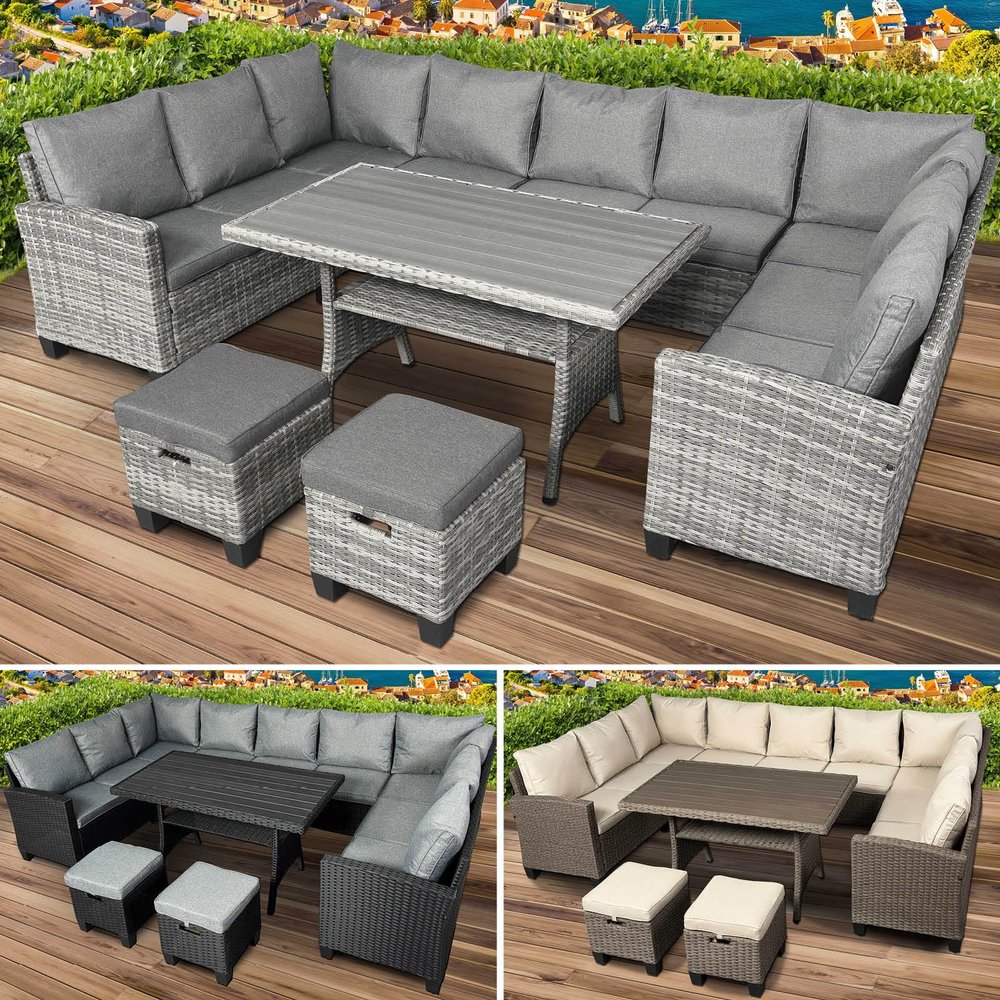BRAST Family Garden Furniture Set, Up to 11 People, Multiple Colors