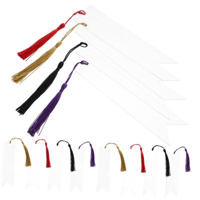 Durable Blank Acrylic Bookmarks with Tassels and Delicate Design