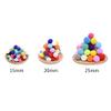 HZLXF1 Pompom Balls, 15/20/25 mm, Red, 20 mm 50 pcs view 4