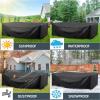 Outdoor Furniture Cover for Garden Table, 130 x 120 x 50 cm view 2