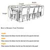Outdoor Furniture Cover for Garden Table, 130 x 120 x 50 cm view 3