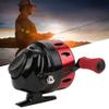 HERCHR Spincast Fishing Reel, 75 m/246.06 ft, 4.3:1 High-Speed Ratio, Aluminum Alloy, Red view 3