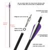 surwolf 30-Inch Carbon Arrows, Spine 500, for Compound, Recurve & Traditional Bows, 12/24 Count view 3