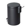 7-Liter Stainless Steel Step Trash Can with Lid, Black view 1