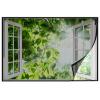Fly Screen for Balcony Windows 95 x 175 cm, Washable Insect Screen, No Drilling Required, Black A view 1