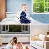 Window Fly Screen 90 x 145 cm, Foldable, No Drilling, White view 3