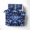 MOBEITI Chinese Floral Reversible Bedding Set, 200 x 200 cm, 3-Piece Microfiber Set view 1
