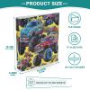 Cartoon Truck 3-Ring Binder with Clipboard and Pocket for Office and School view 4
