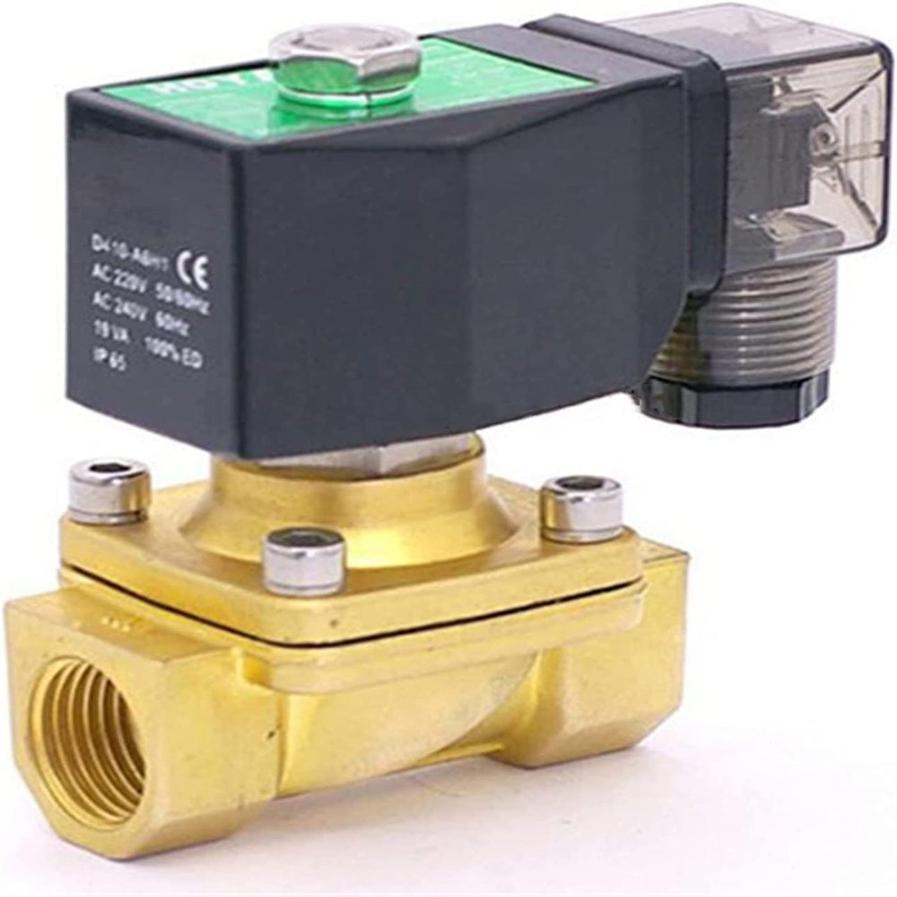 Solenoid Valve, 0–10 Bar, 2/2-Way, Direct-Acting, Normally Closed, Brass, G3/8 in, AC 110 V