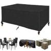 Leju Art Outdoor Table Cover, Winter-Ready, 450 x 160 x 60 cm, Black view 1
