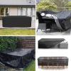 Leju Art Outdoor Table Cover, Winter-Ready, 450 x 160 x 60 cm, Black view 3