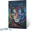 Paint by Numbers for Adults, Tiger DIY Painting Kit for Beginners and Adults with Brushes and Acrylic Paint, Ghost 60 x 80 cm (Unframed) view 1