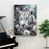 Tiger and Flower Paint by Numbers Kit, 30 x 40 cm, with Frame view 2