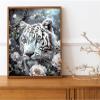 Tiger and Flower Paint by Numbers Kit, 30 x 40 cm, with Frame view 3