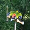 Midene Handmade Ceramic Woodpecker Garden Stake view 3