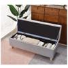 TAORMEY Foldable Storage Bench Ottoman for Bedroom and Entryway view 4