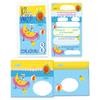 12 Pool Party Invitations for an 8th Birthday, with Envelopes and Party Favors view 2