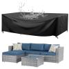 Waterproof Outdoor Furniture Cover 350 x 330 x 90 cm, Black 420D Oxford Fabric view 1