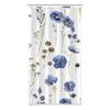 ASDCXZ Floral Shower Curtain 120 x 180 cm, Spring Watercolor Blue Flowers and Plants, White, Washable Polyester, Waterproof, Narrow, with 8 Hooks view 3