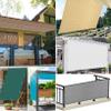 Shade Sail with Eyelets 1.8 x 5 m, Breathable Canopy, Water- and Air-Permeable, with Fastening Kit, Brown view 2