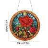DIY Diamond Painting Pendant with Chain, Rose view 4