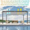 Privacy Screen with Eyelets, 2.6 x 5.5 m Windbreak Sun Shade, Water- and Air-Permeable, with Fastening Kit, Dark Green view 4