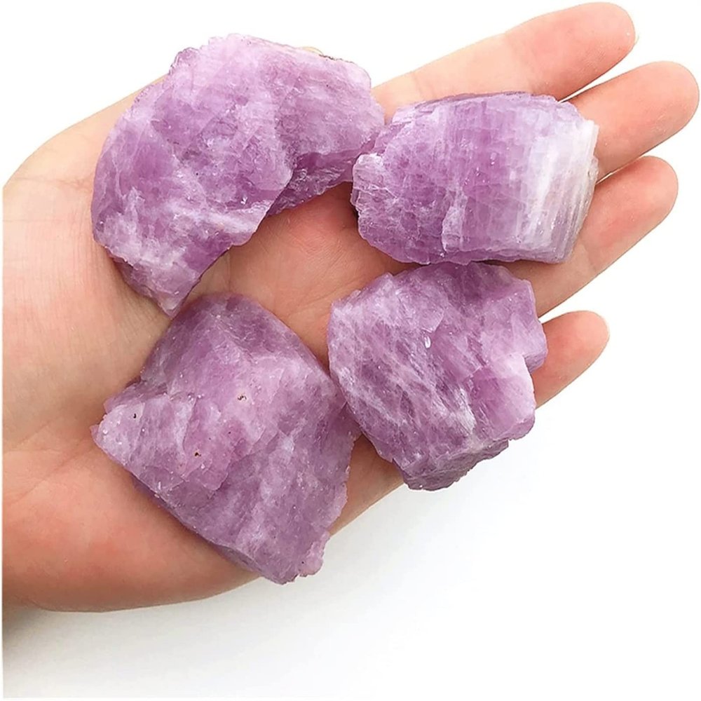 Natural Purple Spodumene Kunzite Rough Crystal Specimen, 50–70 g