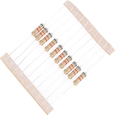 BKGWCSOR 300-Piece 1W Carbon Film Resistor Assortment, 30 Values, 10 Each (1K–820K)
