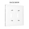 Retro Space Pattern 2-Gang Double Toggle Light Switch Cover view 2