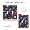 Retro Space Pattern 2-Gang Double Toggle Light Switch Cover view 3