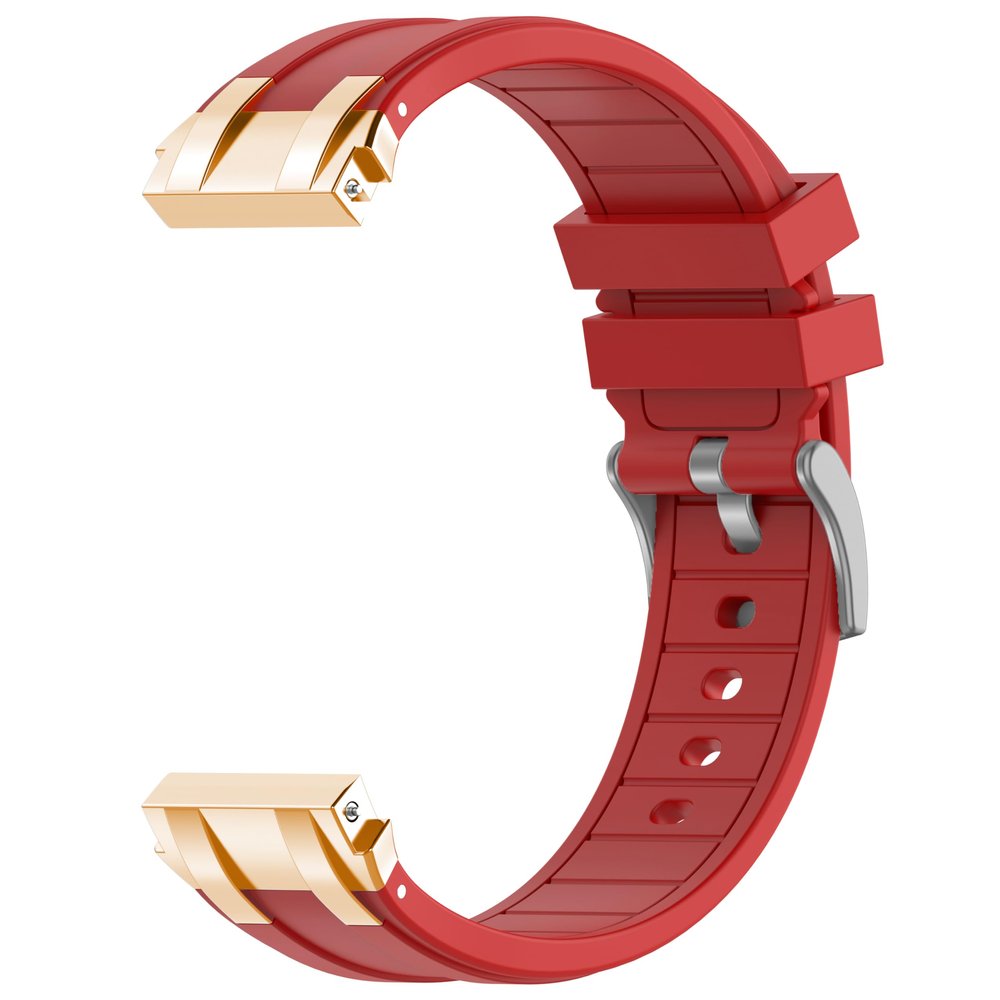 CZhkg 22mm Silicone Sport Replacement Band for CMF Watch Pro and Huawei Watches, Red
