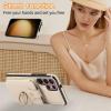 Beajew Case Compatible with Samsung Galaxy Note10 Pro, Wallet Case with Card Holder, Strap, and 360° Ring Stand, Beige view 3