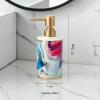 Ceramic Lotion and Liquid Soap Dispenser, 13 oz/380 mL, Purple Marble with Gold Foil view 2
