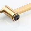 Wall-Mounted Foldable Kitchen Sink Faucet, Single Cold, Brushed Gold Brass (Rose G) view 2